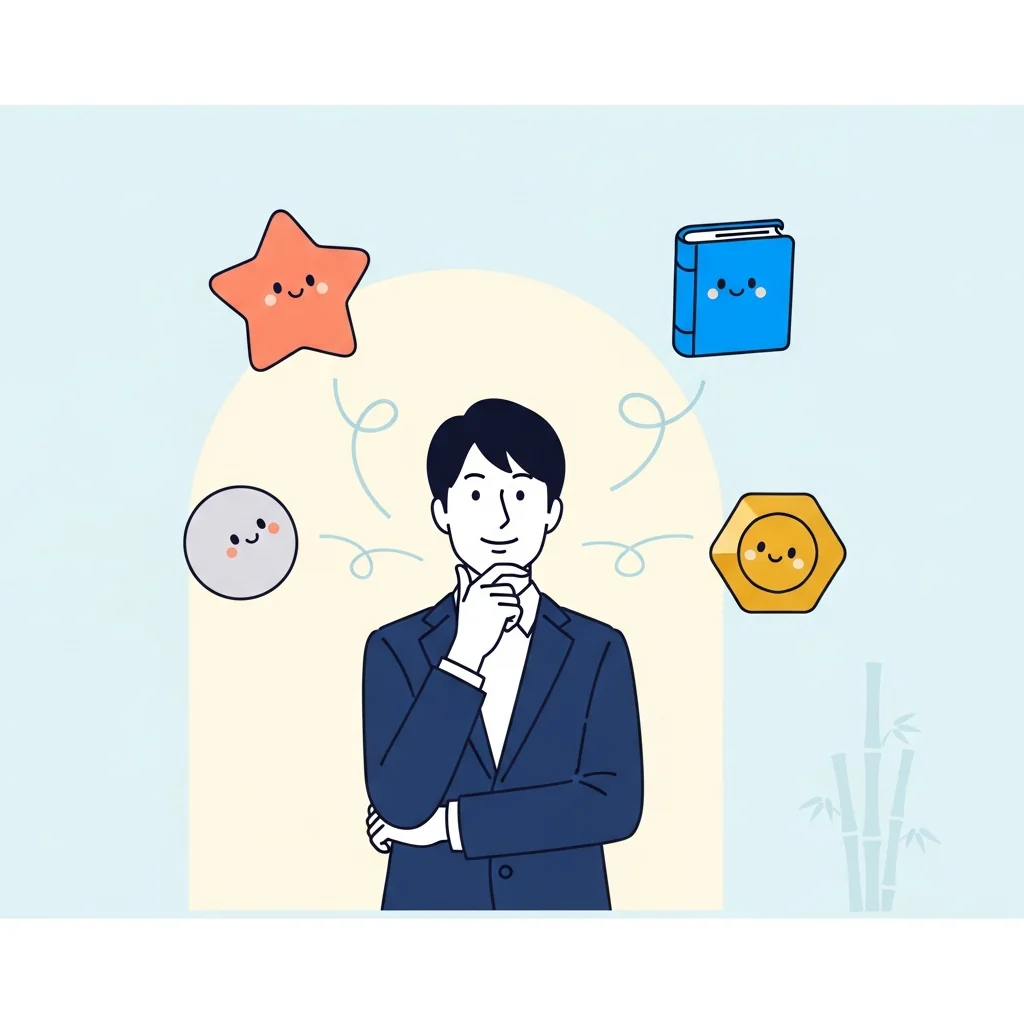 複数のAIから状況に応じて最適なツールを選ぶ経営者のイメージ