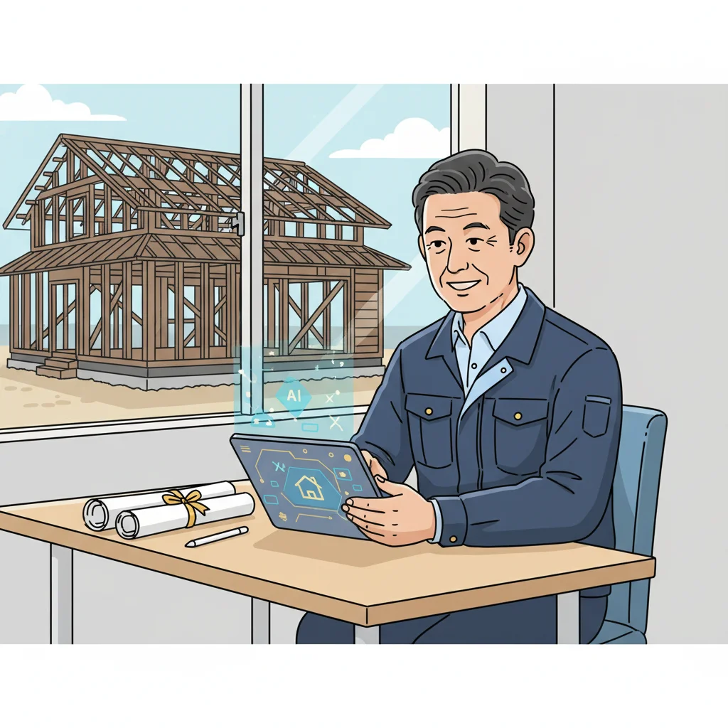 京都の工務店がAIを業務活用するイメージ
